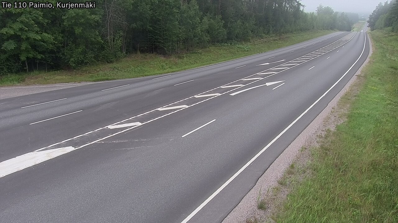 Weather Camera Image Road 110 Paimio, Kurjenmäki, Paimio, Varsinais-Suomi