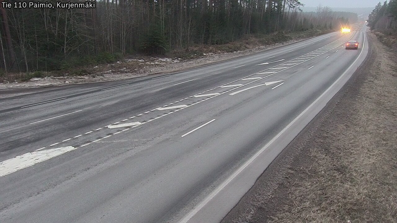 Weather Camera Image Väg 110 Paimio, Kurjenmäki, Paimio, Varsinais-Suomi