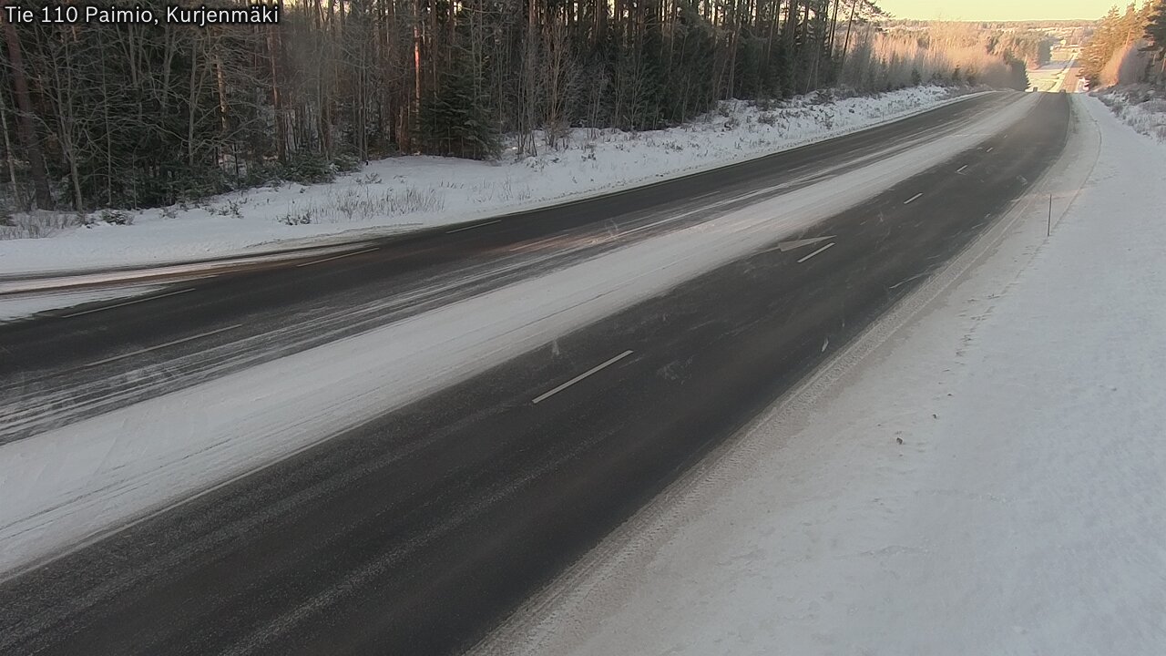 Weather Camera Image Road 110 Paimio, Kurjenmäki, Paimio, Varsinais-Suomi
