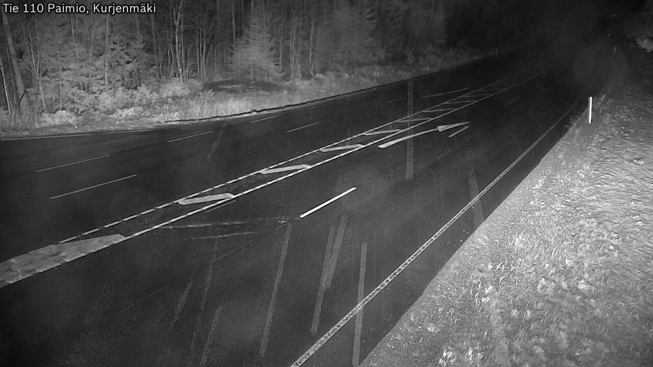 Weather Camera Image Väg 110 Paimio, Kurjenmäki, Paimio, Varsinais-Suomi