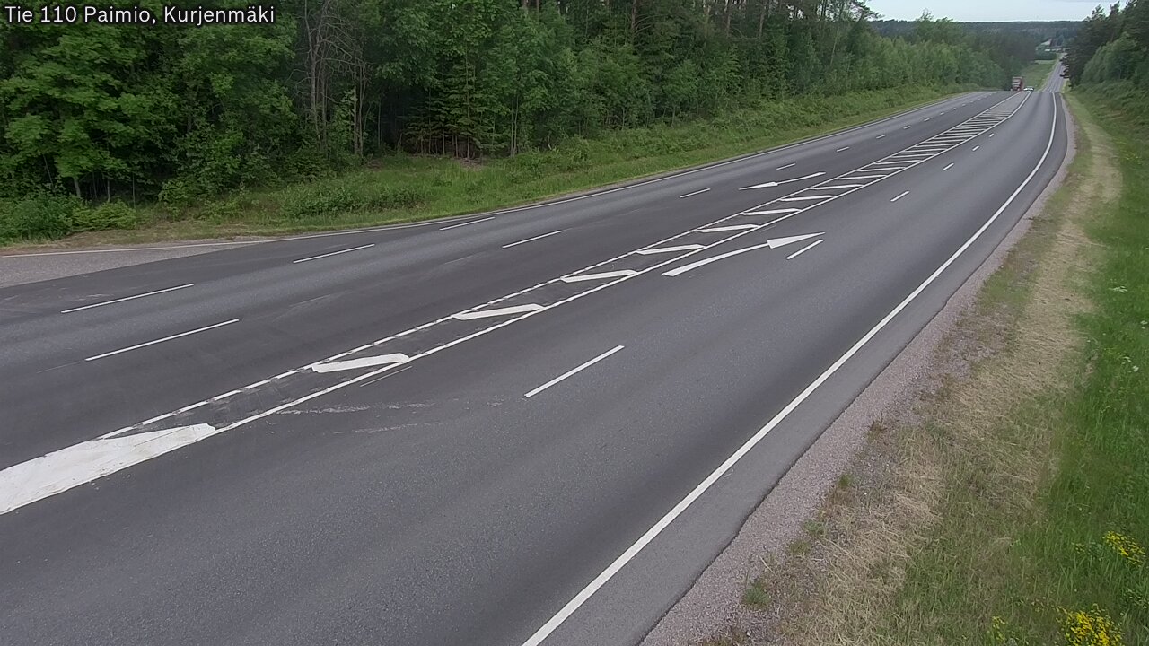 Weather Camera Image Road 110 Paimio, Kurjenmäki, Paimio, Varsinais-Suomi