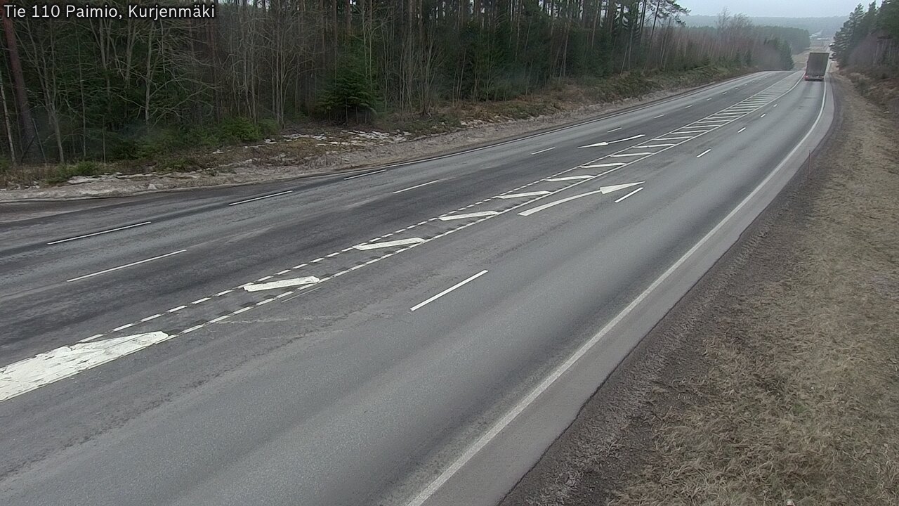 Weather Camera Image Väg 110 Paimio, Kurjenmäki, Paimio, Varsinais-Suomi