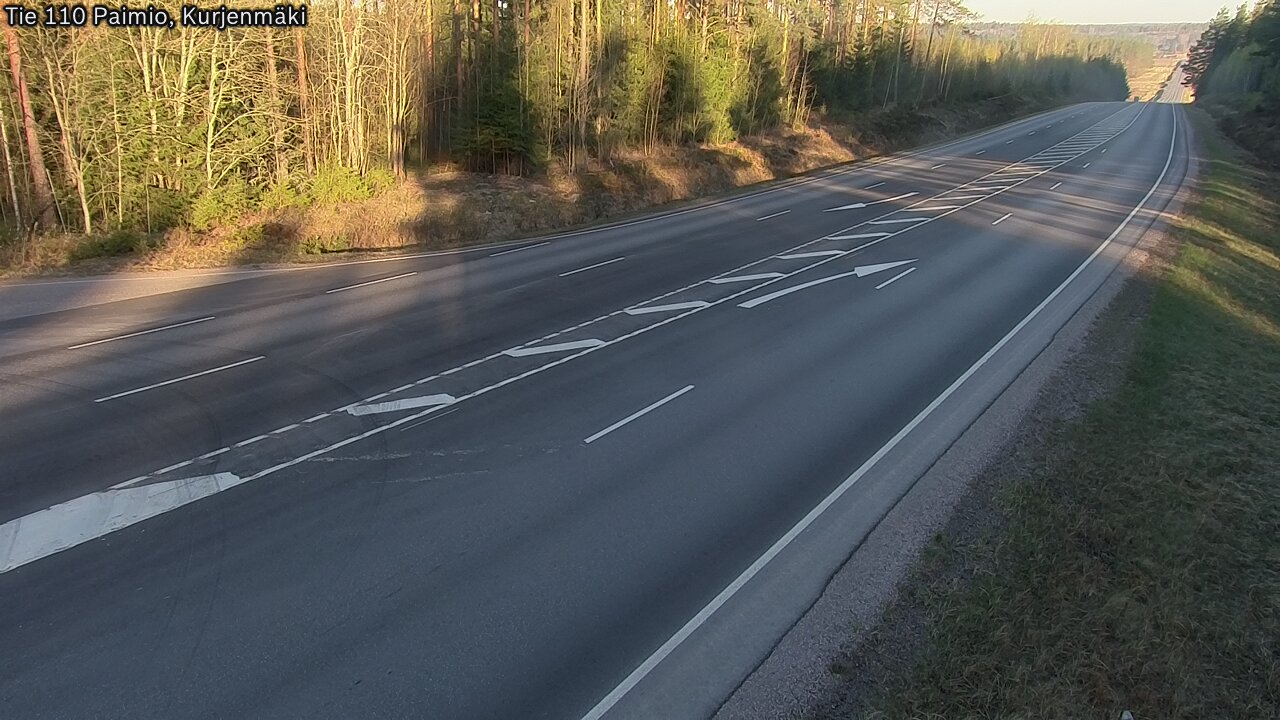 Weather Camera Image Väg 110 Paimio, Kurjenmäki, Paimio, Varsinais-Suomi