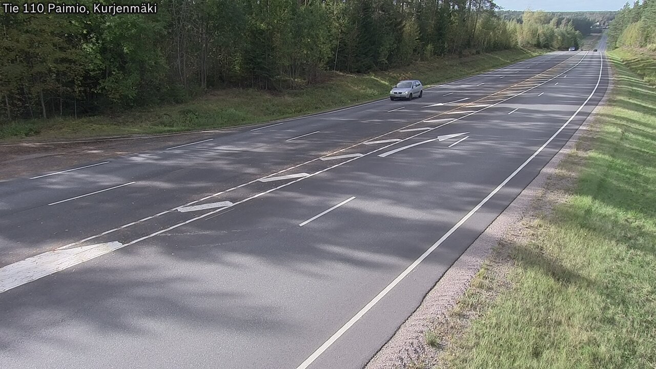 Weather Camera Image Väg 110 Paimio, Kurjenmäki, Paimio, Varsinais-Suomi
