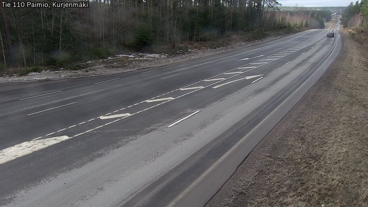 Weather Camera Image Road 110 Paimio, Kurjenmäki, Paimio, Varsinais-Suomi