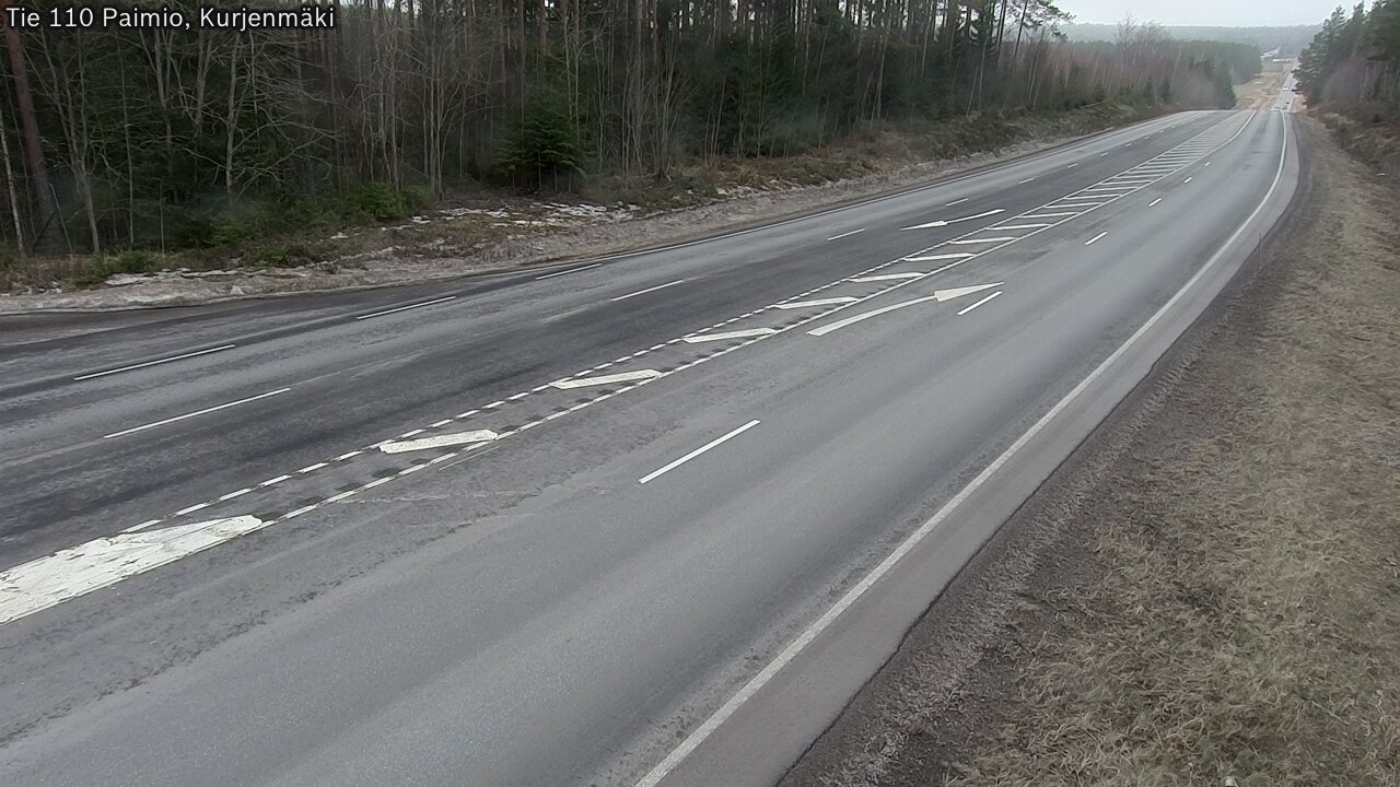 Weather Camera Image Road 110 Paimio, Kurjenmäki, Paimio, Varsinais-Suomi