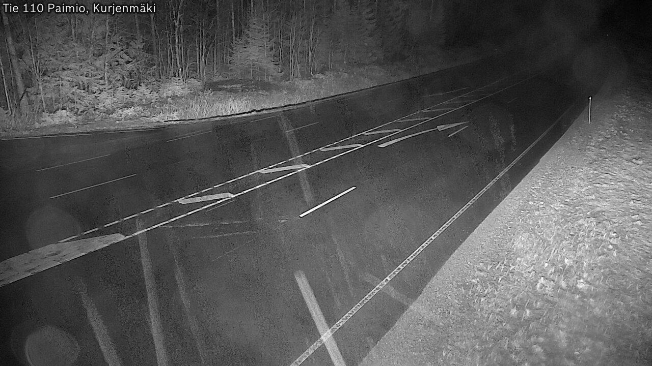 Weather Camera Image Väg 110 Paimio, Kurjenmäki, Paimio, Varsinais-Suomi