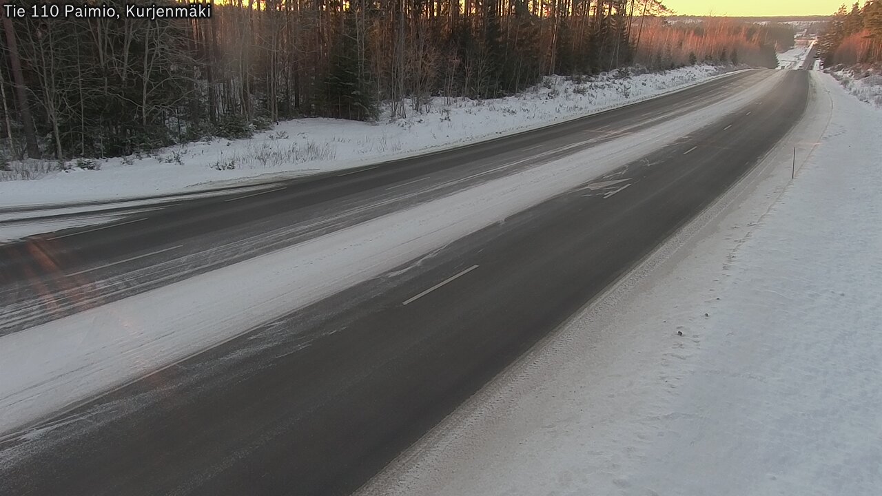 Weather Camera Image Road 110 Paimio, Kurjenmäki, Paimio, Varsinais-Suomi