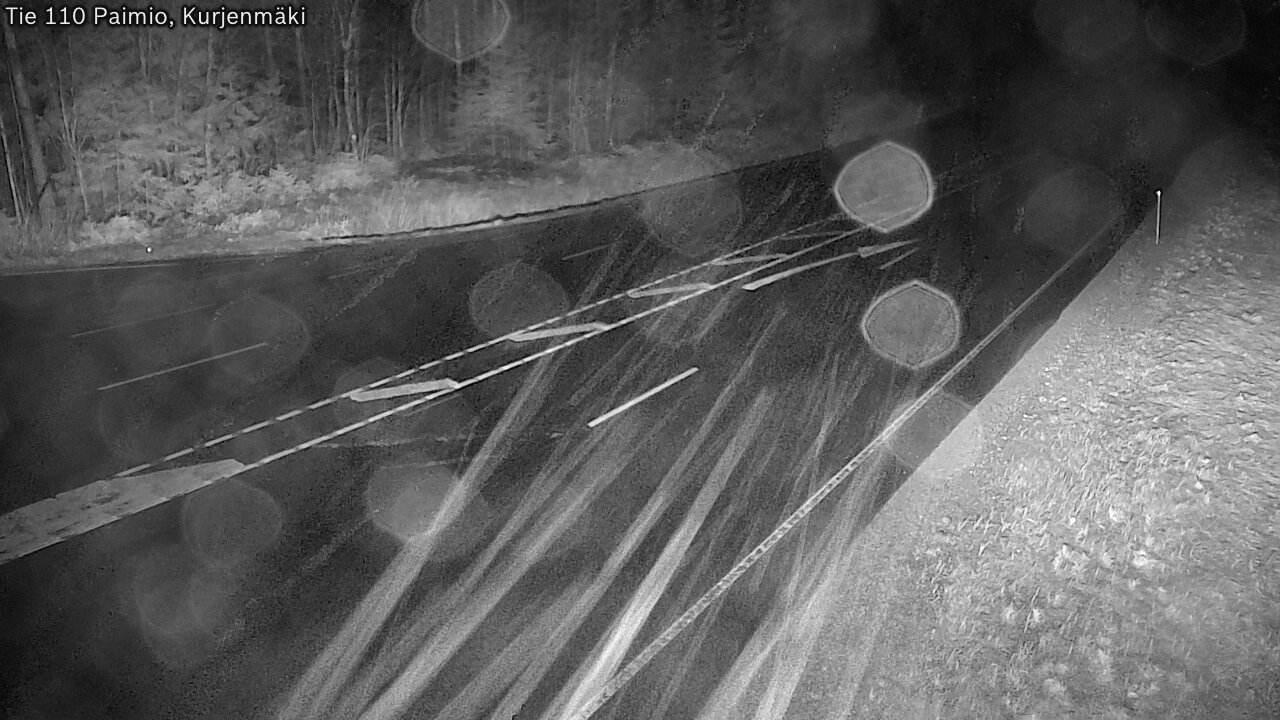 Weather Camera Image Väg 110 Paimio, Kurjenmäki, Paimio, Varsinais-Suomi
