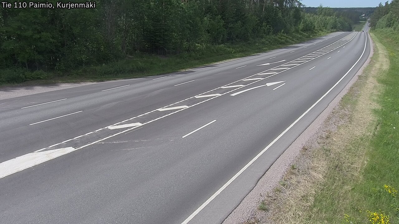 Weather Camera Image Road 110 Paimio, Kurjenmäki, Paimio, Varsinais-Suomi