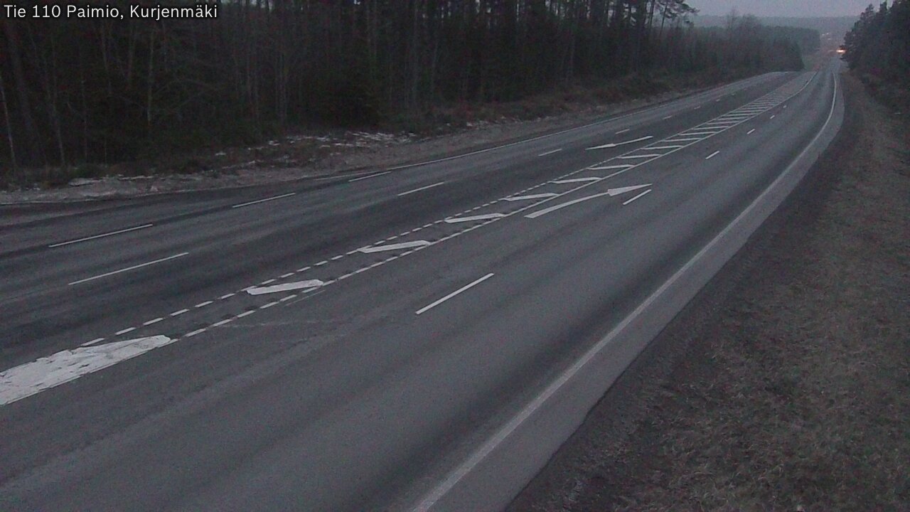 Weather Camera Image Väg 110 Paimio, Kurjenmäki, Paimio, Varsinais-Suomi