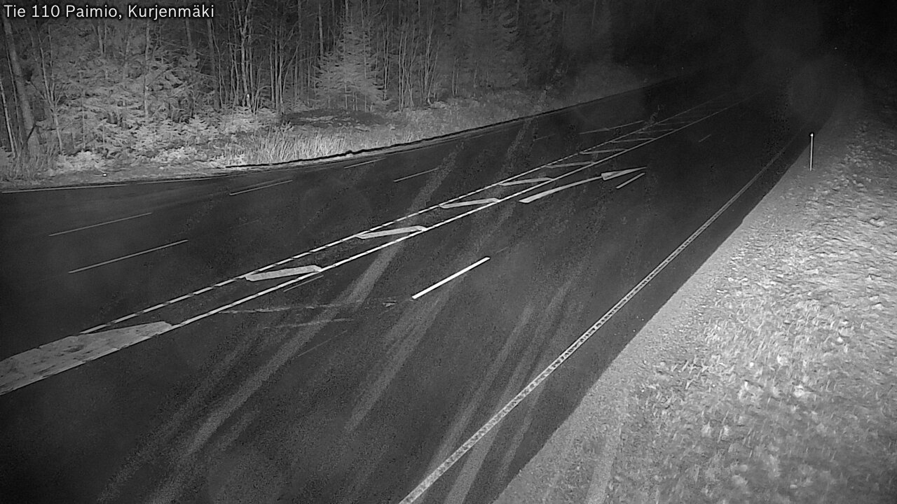 Weather Camera Image Väg 110 Paimio, Kurjenmäki, Paimio, Varsinais-Suomi