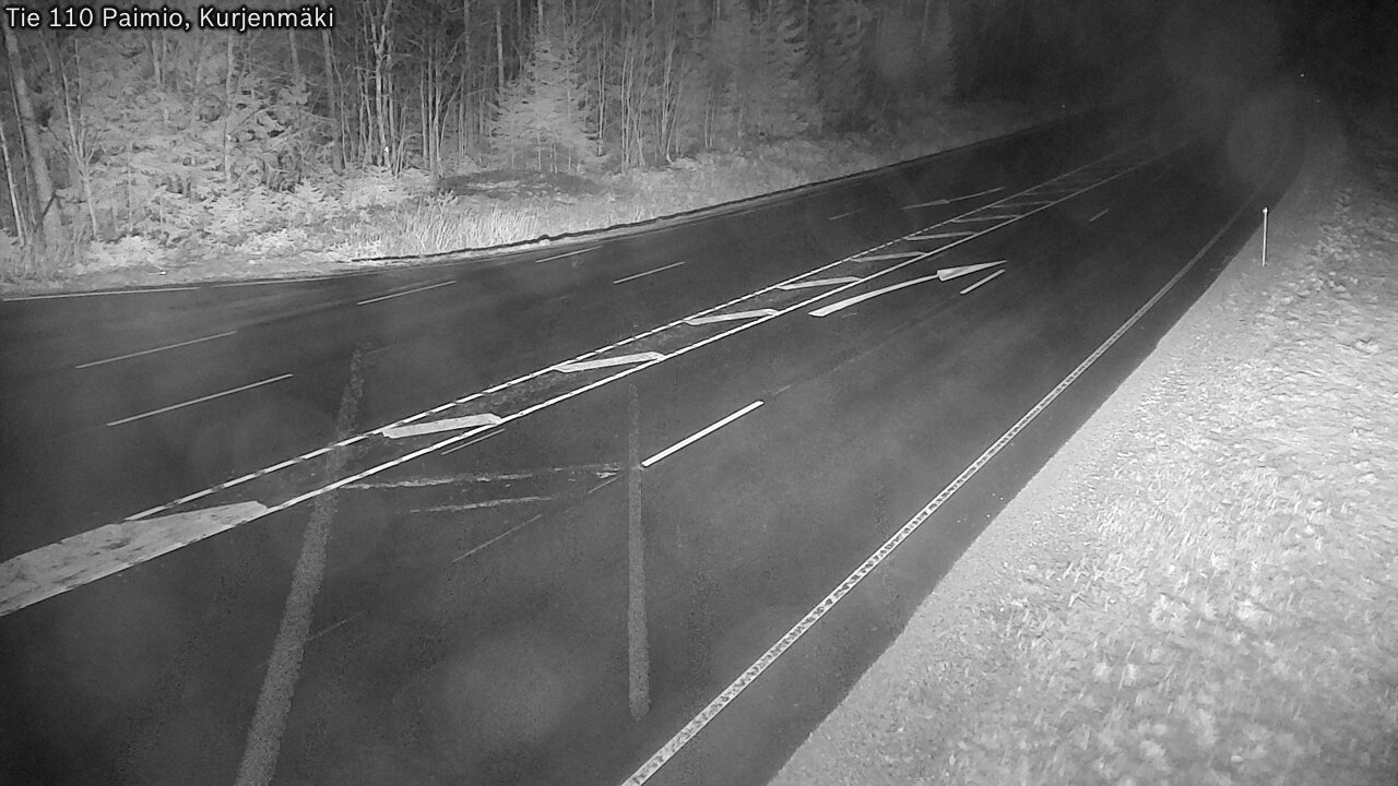 Weather Camera Image Väg 110 Paimio, Kurjenmäki, Paimio, Varsinais-Suomi