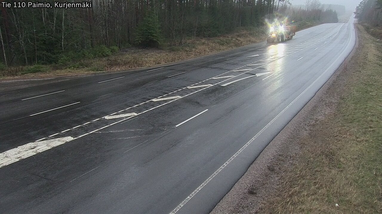 Weather Camera Image Väg 110 Paimio, Kurjenmäki, Paimio, Varsinais-Suomi
