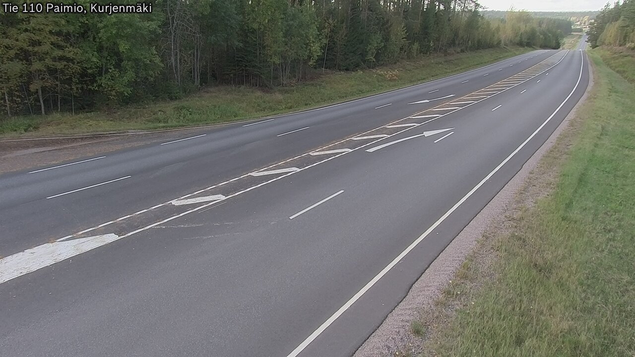 Weather Camera Image Väg 110 Paimio, Kurjenmäki, Paimio, Varsinais-Suomi