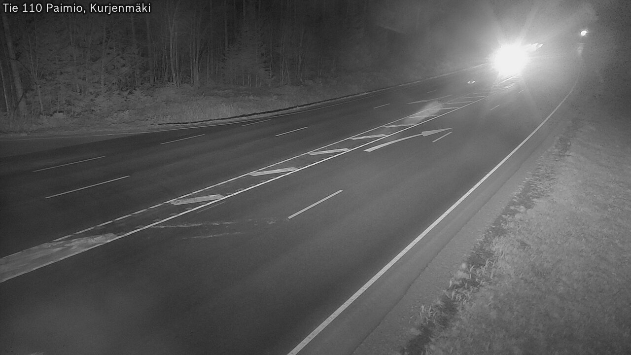 Weather Camera Image Väg 110 Paimio, Kurjenmäki, Paimio, Varsinais-Suomi
