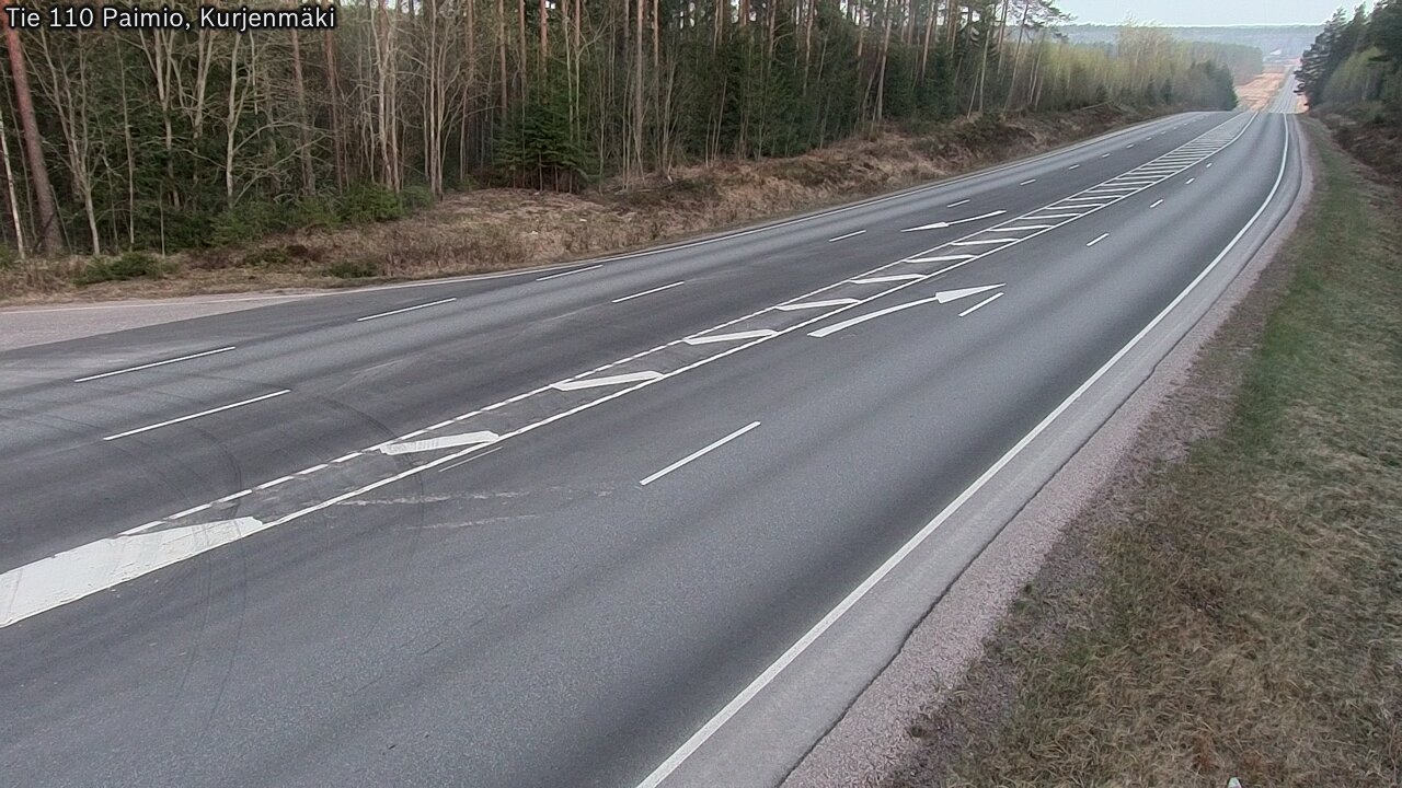 Weather Camera Image Väg 110 Paimio, Kurjenmäki, Paimio, Varsinais-Suomi