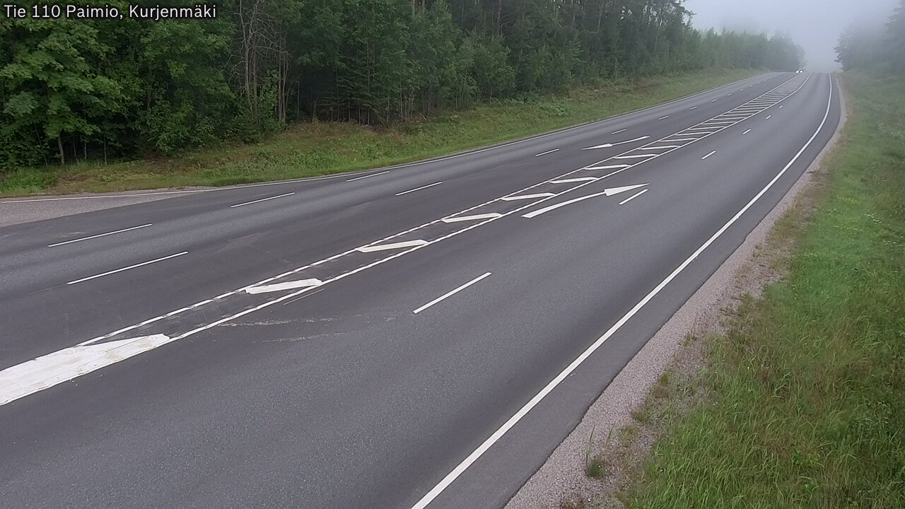 Weather Camera Image Väg 110 Paimio, Kurjenmäki, Paimio, Varsinais-Suomi