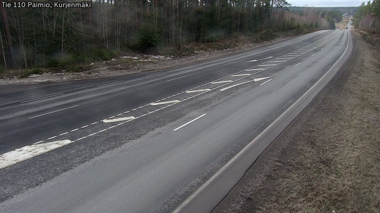 Weather Camera Image Road 110 Paimio, Kurjenmäki, Paimio, Varsinais-Suomi