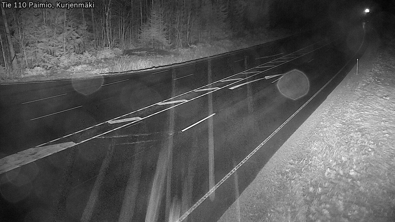 Weather Camera Image Väg 110 Paimio, Kurjenmäki, Paimio, Varsinais-Suomi