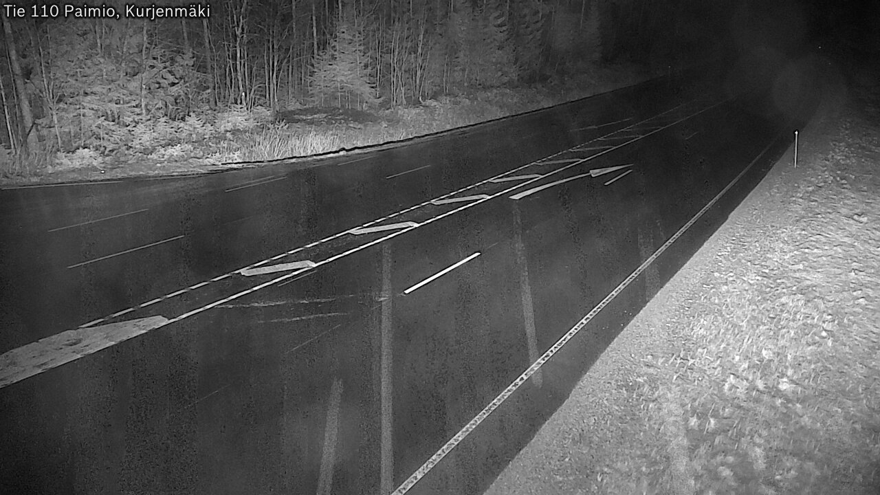 Weather Camera Image Väg 110 Paimio, Kurjenmäki, Paimio, Varsinais-Suomi
