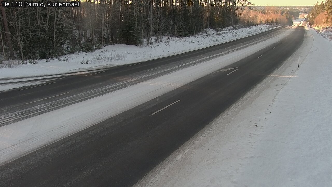 Weather Camera Image Road 110 Paimio, Kurjenmäki, Paimio, Varsinais-Suomi