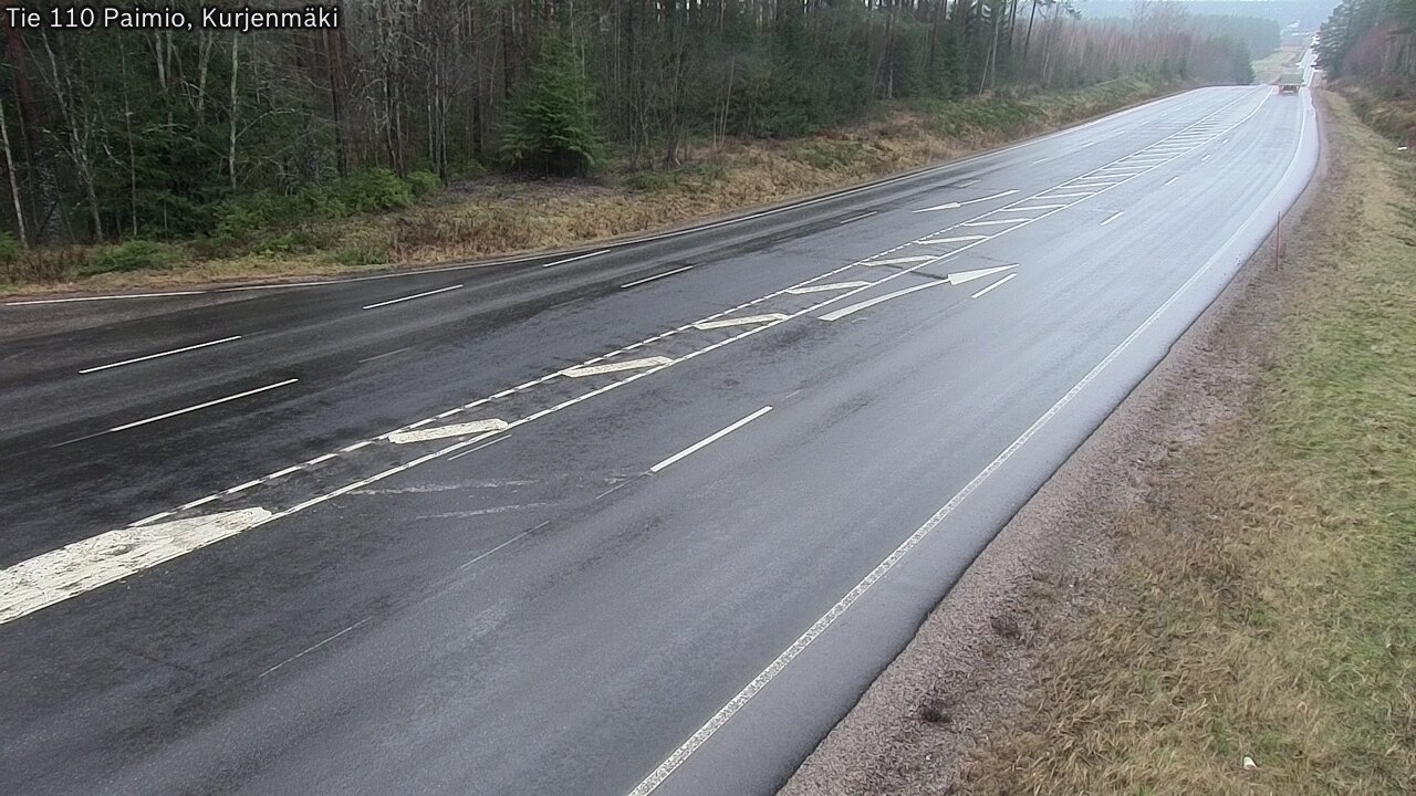 Weather Camera Image Väg 110 Paimio, Kurjenmäki, Paimio, Varsinais-Suomi