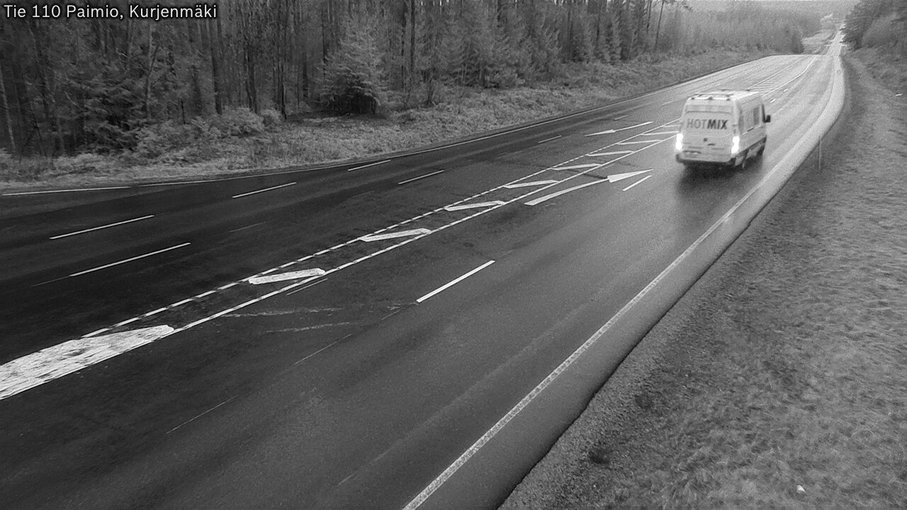 Weather Camera Image Väg 110 Paimio, Kurjenmäki, Paimio, Varsinais-Suomi
