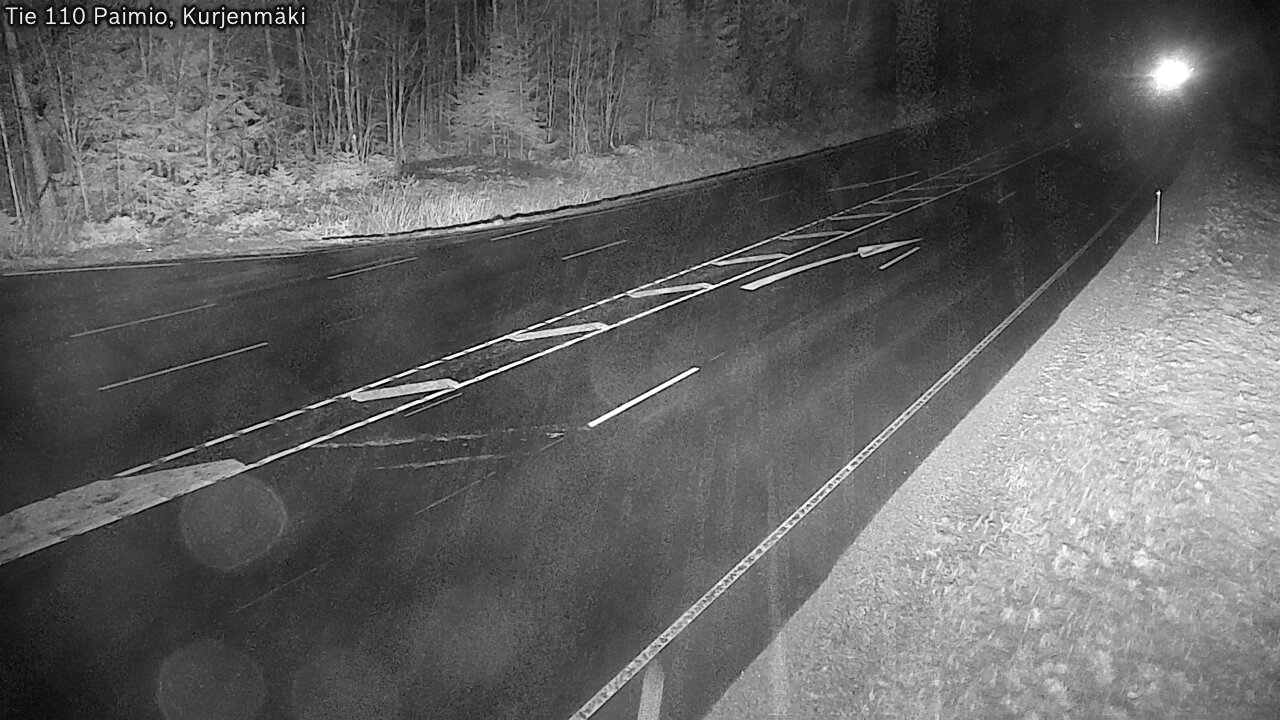 Weather Camera Image Väg 110 Paimio, Kurjenmäki, Paimio, Varsinais-Suomi
