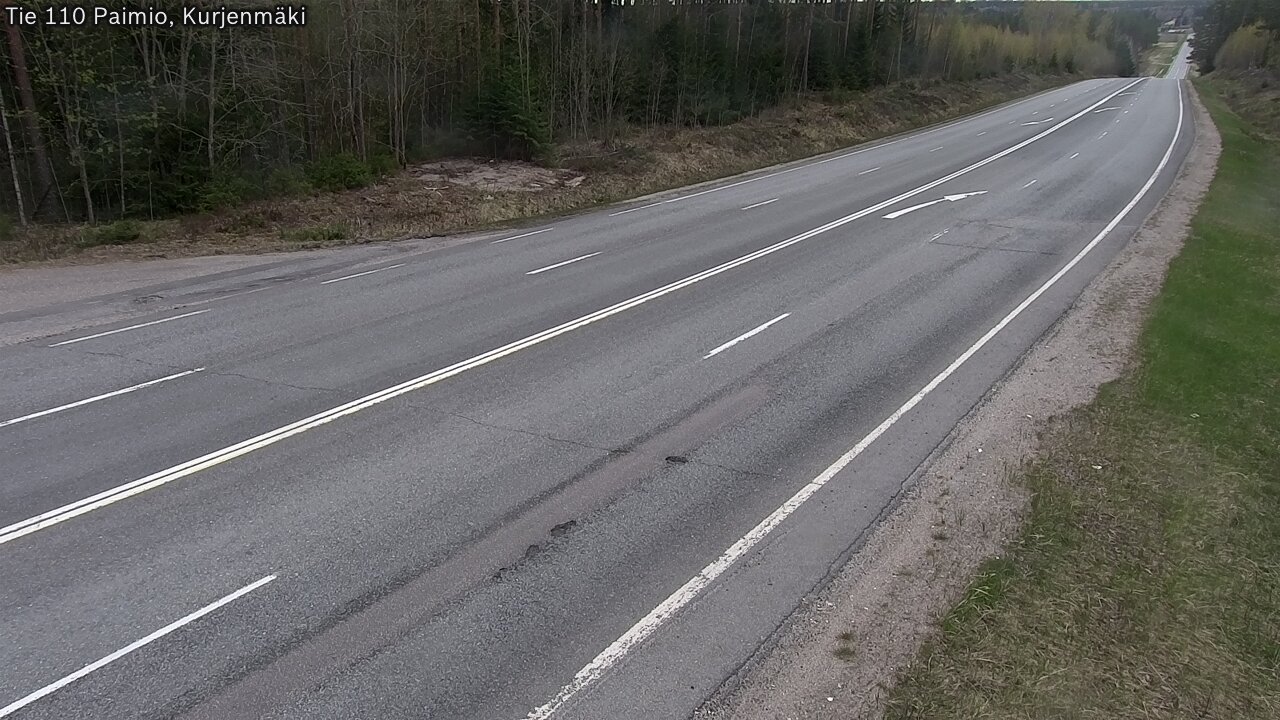 Weather Camera Image Väg 110 Paimio, Kurjenmäki, Paimio, Varsinais-Suomi