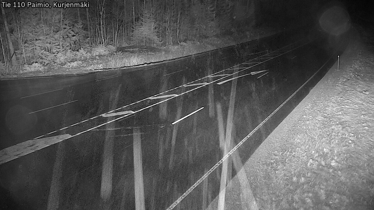 Weather Camera Image Väg 110 Paimio, Kurjenmäki, Paimio, Varsinais-Suomi