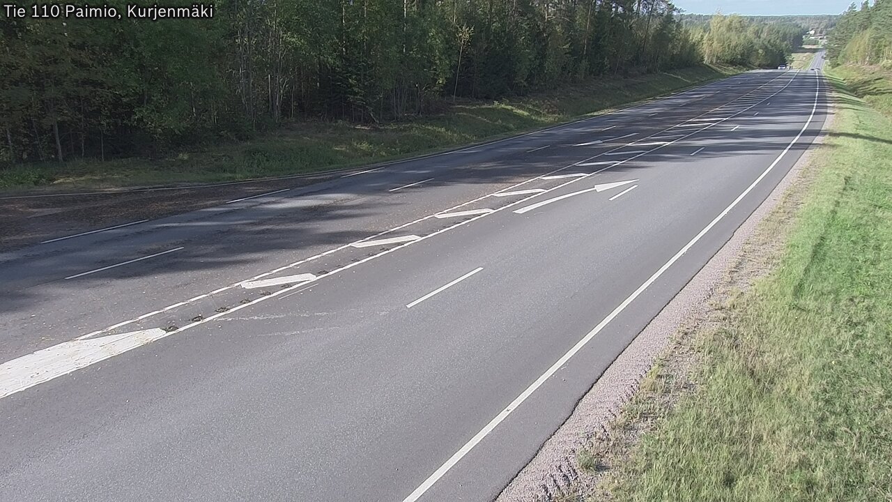 Weather Camera Image Road 110 Paimio, Kurjenmäki, Paimio, Varsinais-Suomi