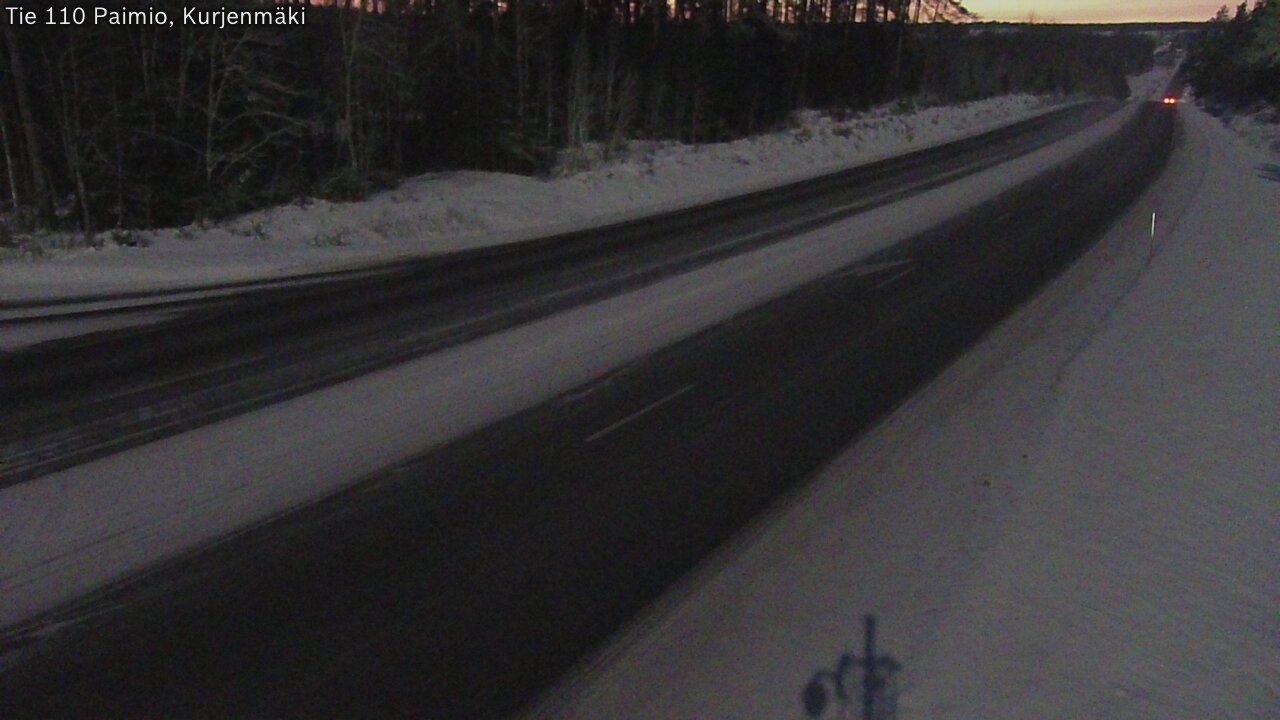 Weather Camera Image Road 110 Paimio, Kurjenmäki, Paimio, Varsinais-Suomi
