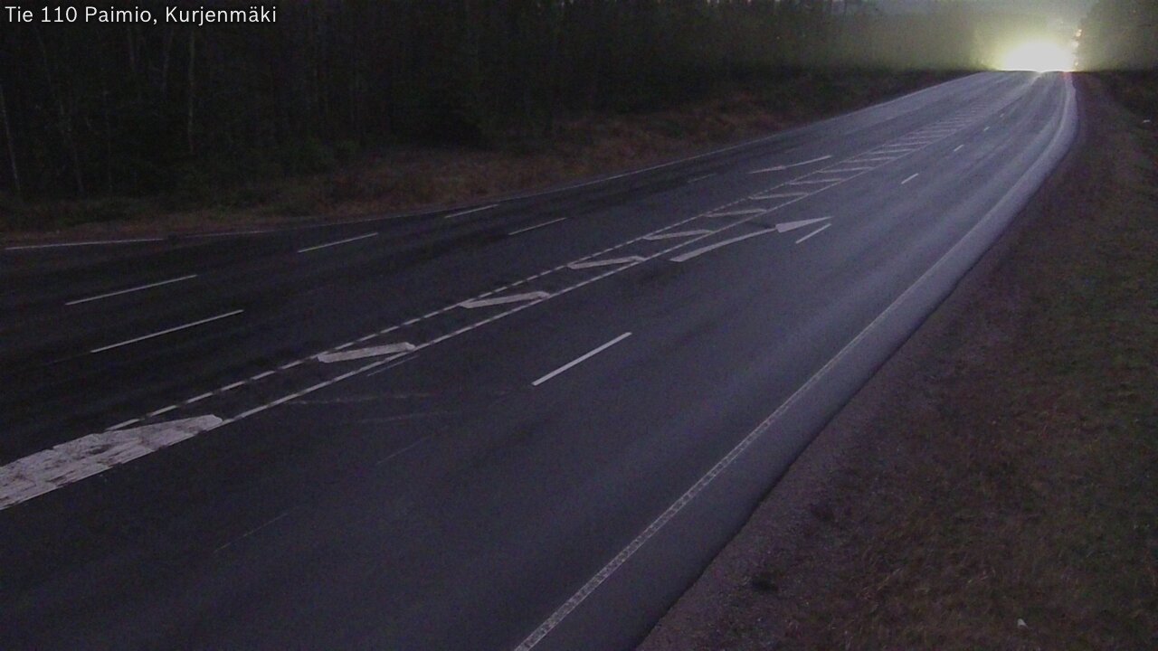 Weather Camera Image Väg 110 Paimio, Kurjenmäki, Paimio, Varsinais-Suomi
