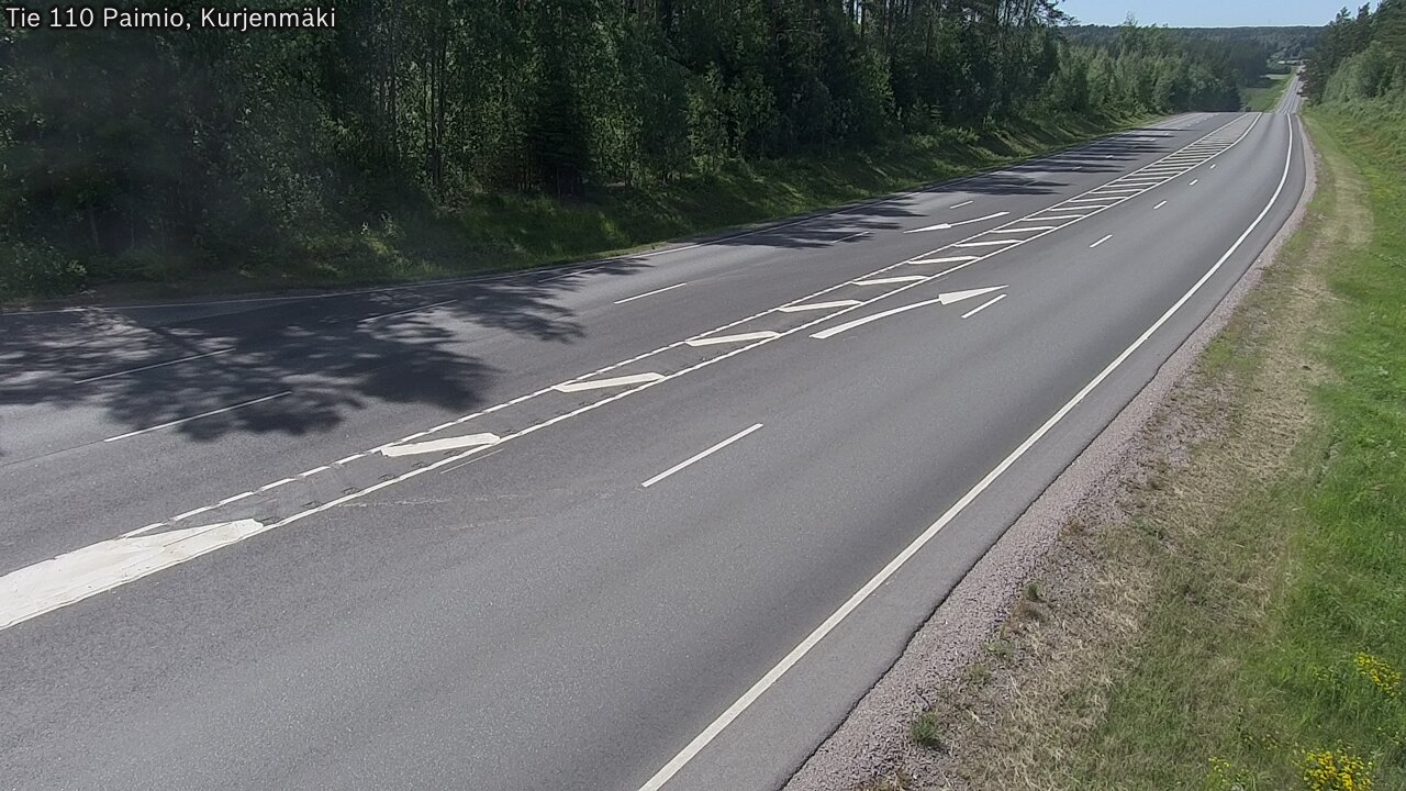 Weather Camera Image Väg 110 Paimio, Kurjenmäki, Paimio, Varsinais-Suomi