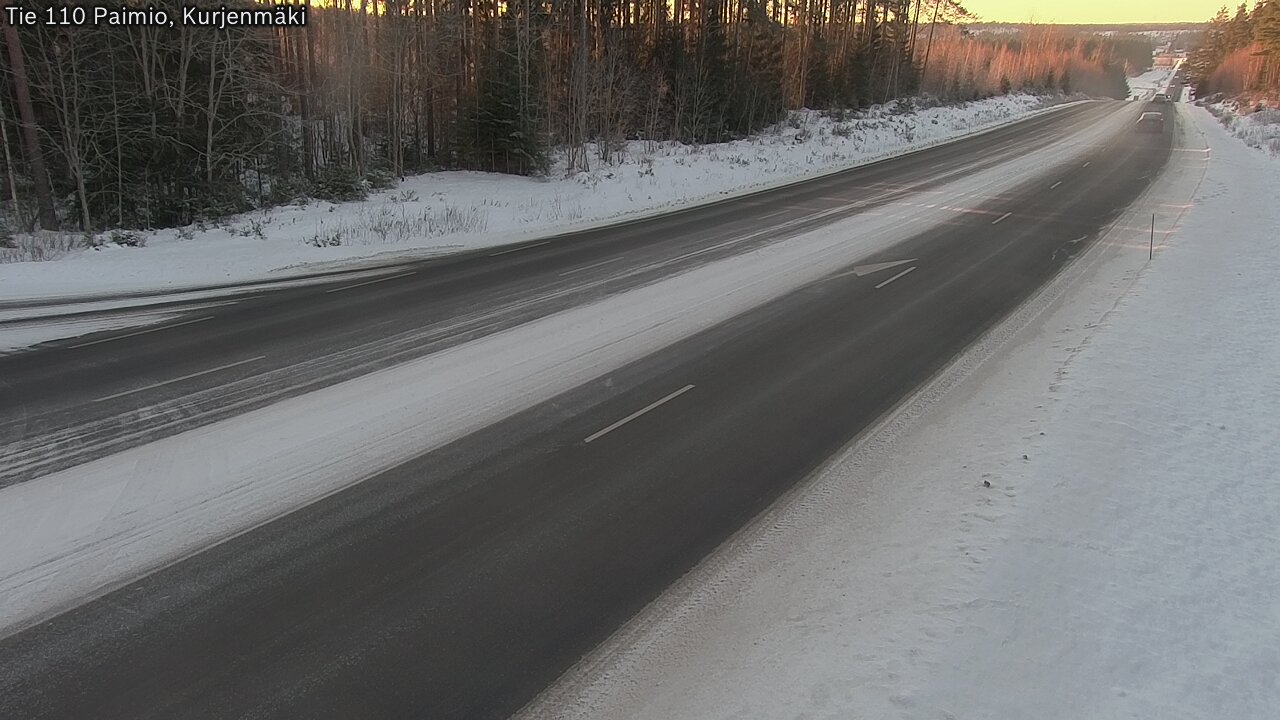 Weather Camera Image Road 110 Paimio, Kurjenmäki, Paimio, Varsinais-Suomi