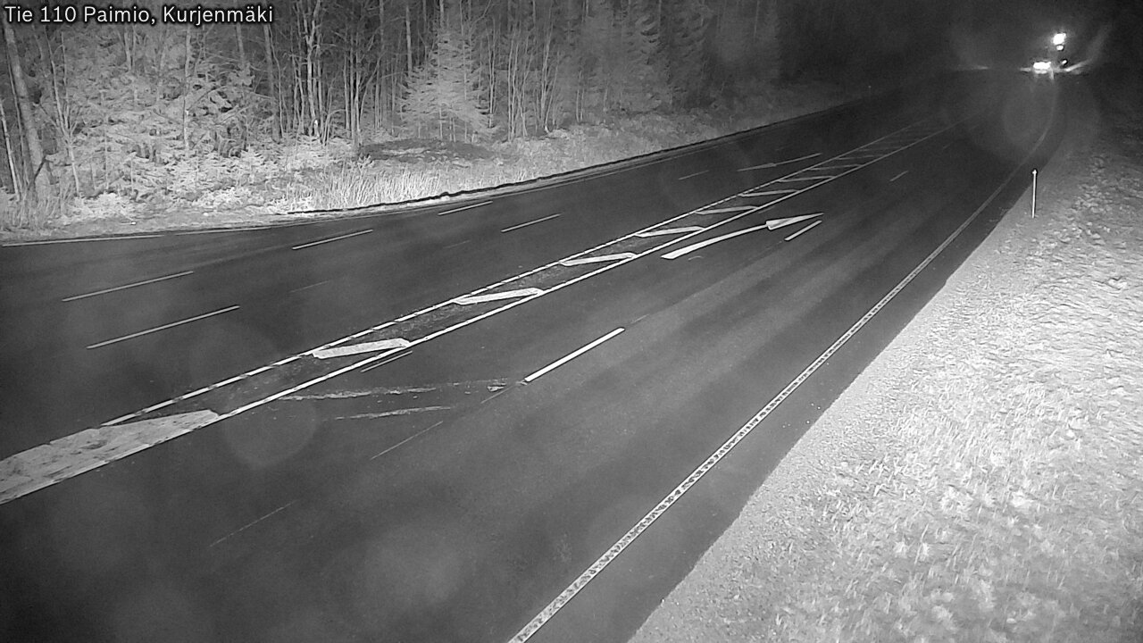 Weather Camera Image Väg 110 Paimio, Kurjenmäki, Paimio, Varsinais-Suomi