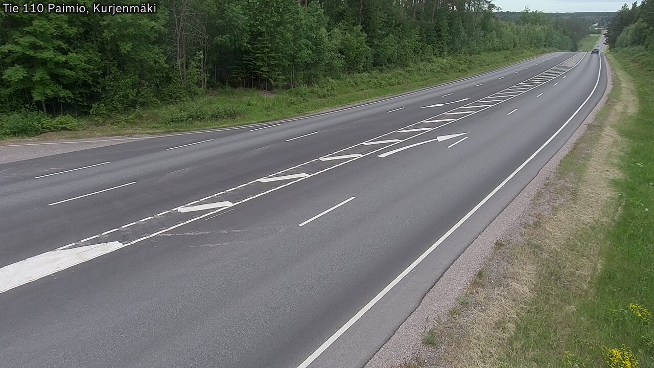Weather Camera Image Road 110 Paimio, Kurjenmäki, Paimio, Varsinais-Suomi