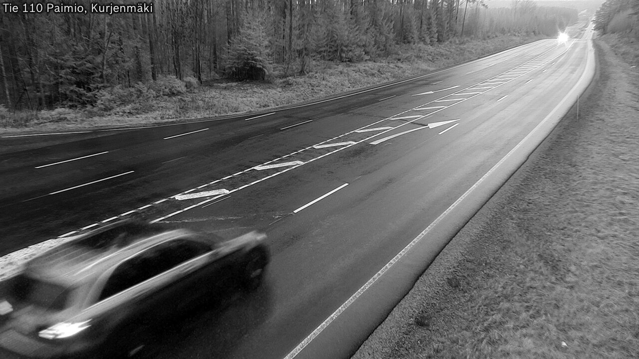 Weather Camera Image Väg 110 Paimio, Kurjenmäki, Paimio, Varsinais-Suomi