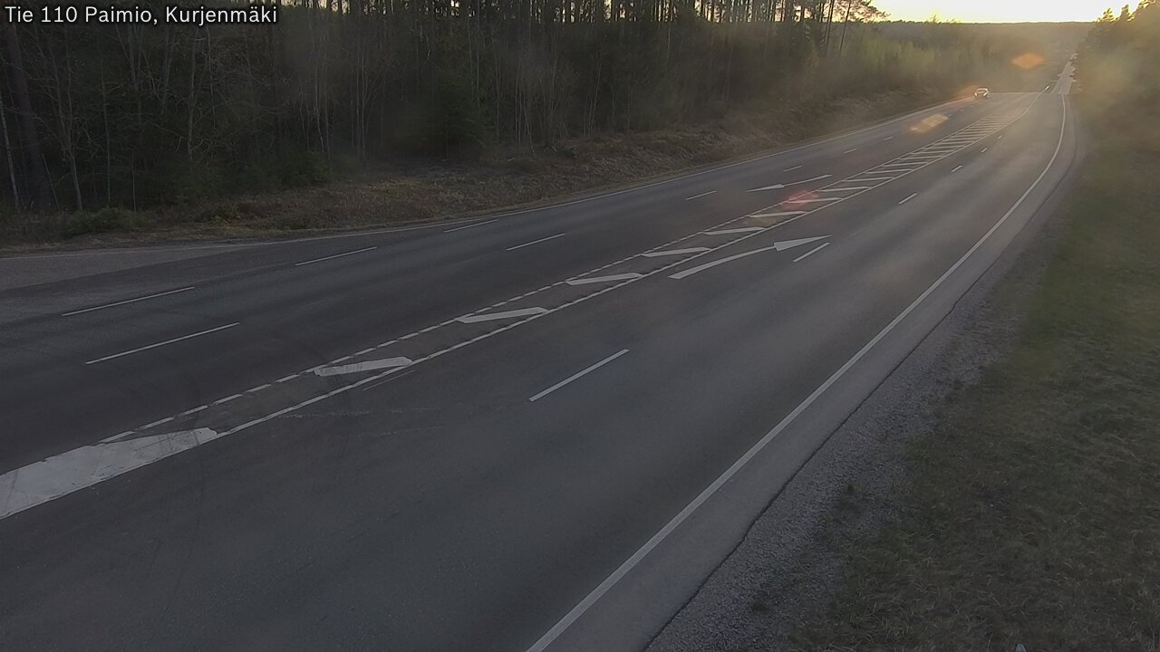 Weather Camera Image Road 110 Paimio, Kurjenmäki, Paimio, Varsinais-Suomi