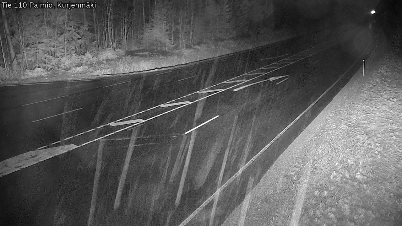 Weather Camera Image Väg 110 Paimio, Kurjenmäki, Paimio, Varsinais-Suomi