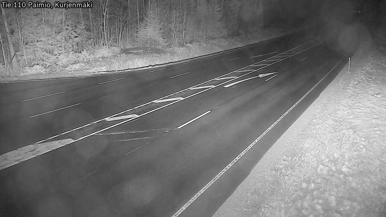 Weather Camera Image Väg 110 Paimio, Kurjenmäki, Paimio, Varsinais-Suomi