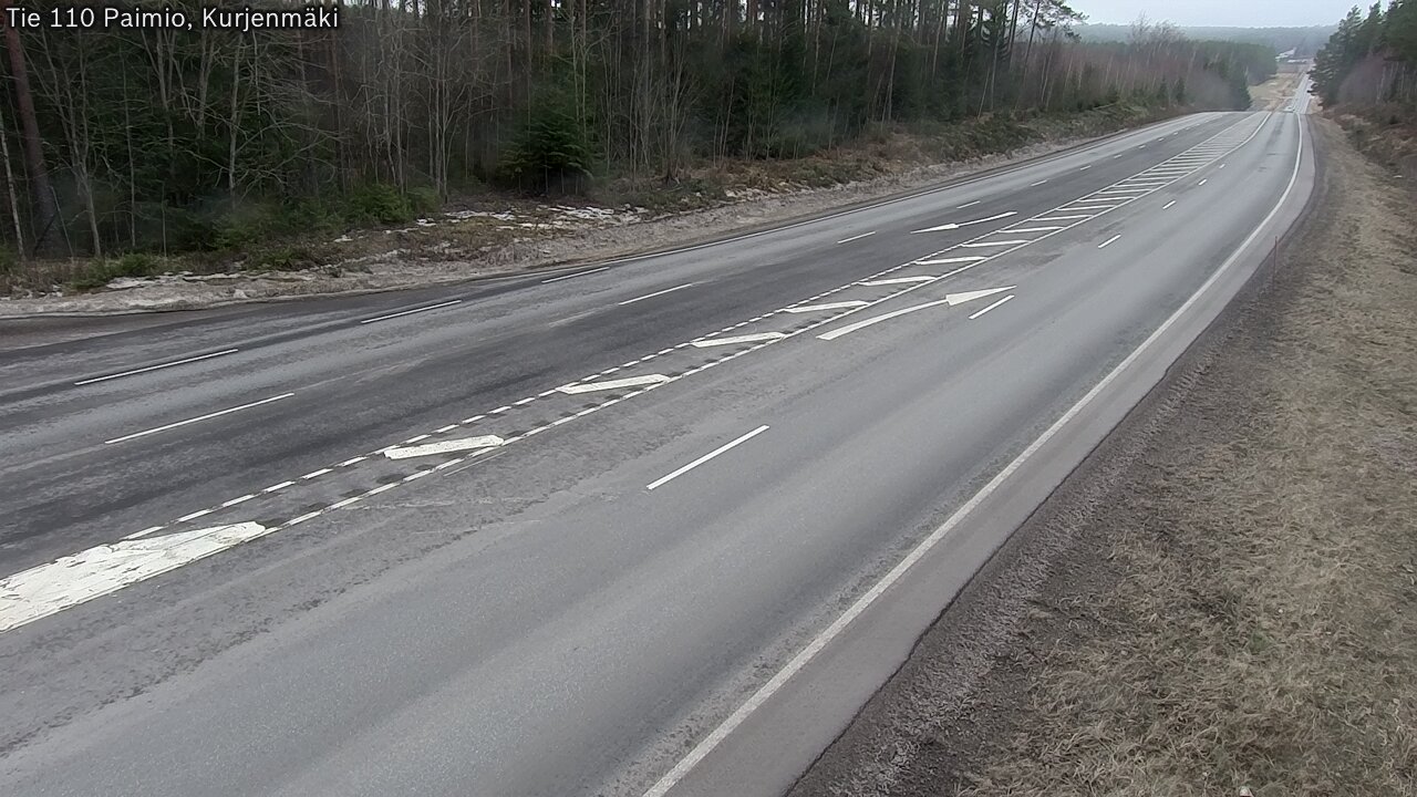 Weather Camera Image Road 110 Paimio, Kurjenmäki, Paimio, Varsinais-Suomi