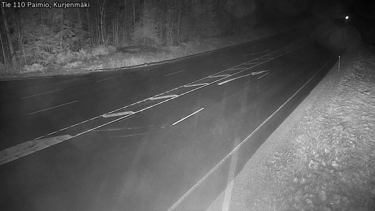 Weather Camera Image Väg 110 Paimio, Kurjenmäki, Paimio, Varsinais-Suomi