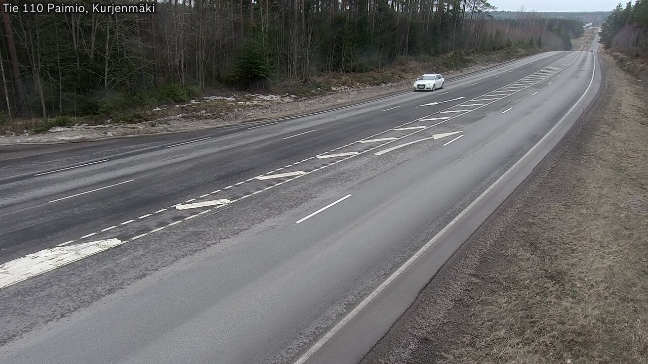Weather Camera Image Road 110 Paimio, Kurjenmäki, Paimio, Varsinais-Suomi