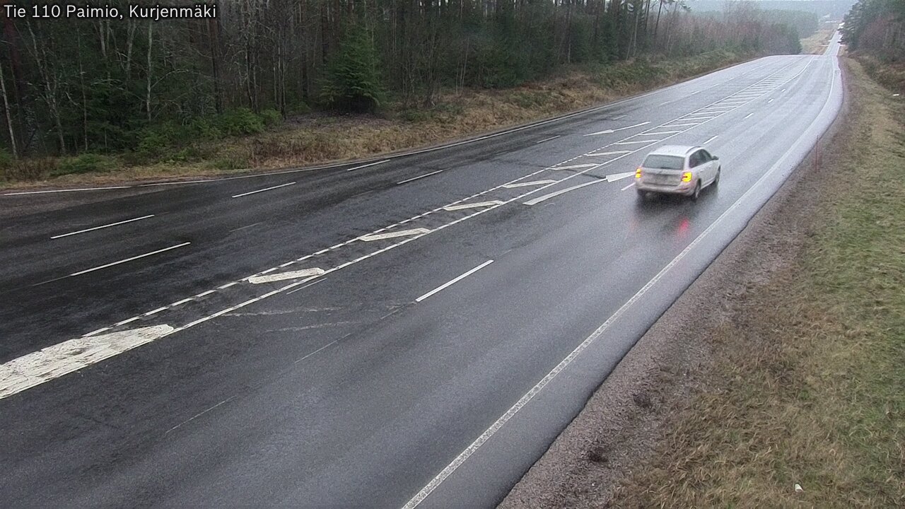 Weather Camera Image Väg 110 Paimio, Kurjenmäki, Paimio, Varsinais-Suomi