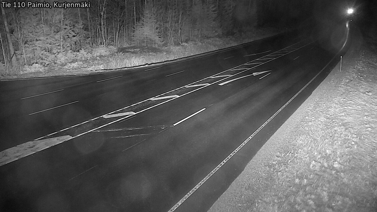Weather Camera Image Väg 110 Paimio, Kurjenmäki, Paimio, Varsinais-Suomi