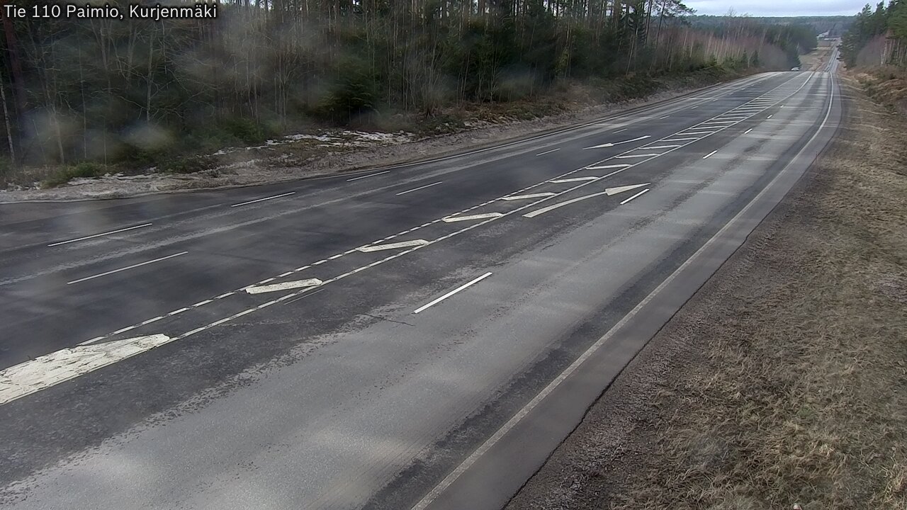 Weather Camera Image Road 110 Paimio, Kurjenmäki, Paimio, Varsinais-Suomi