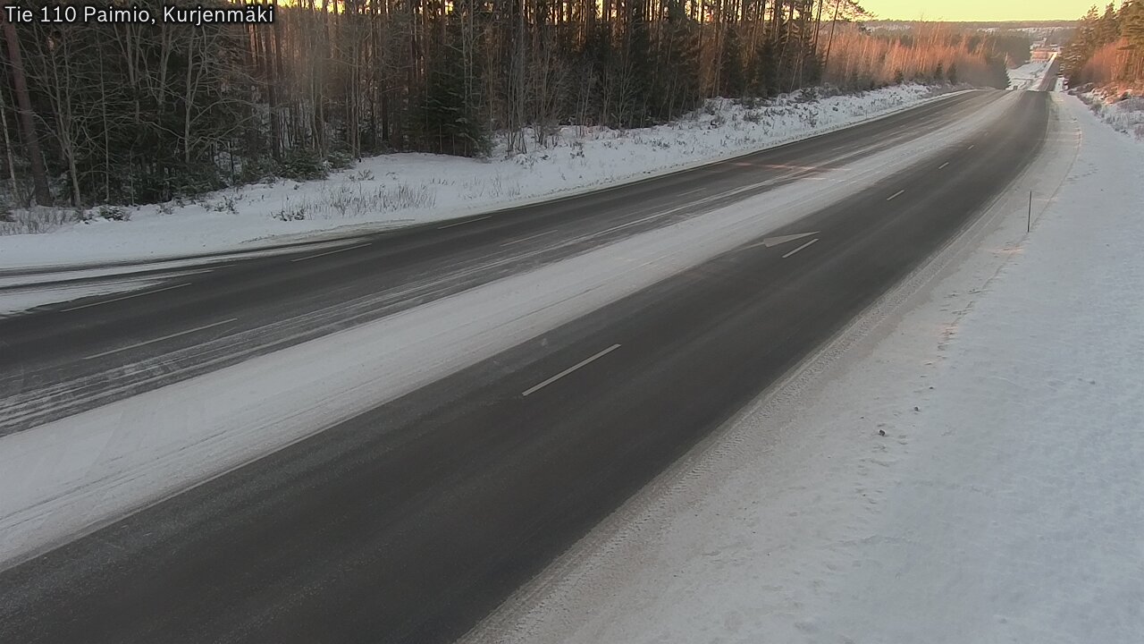 Weather Camera Image Road 110 Paimio, Kurjenmäki, Paimio, Varsinais-Suomi