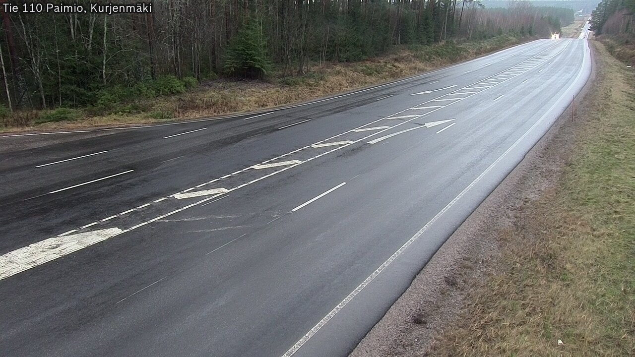 Weather Camera Image Väg 110 Paimio, Kurjenmäki, Paimio, Varsinais-Suomi
